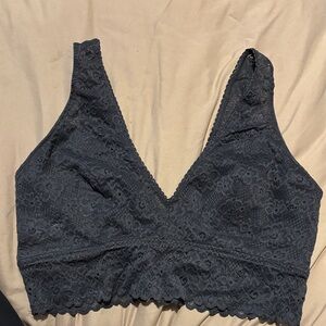 Lace Bralette in Dark Gray
